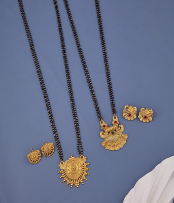 evashoppy Copper Gold-plated Gold Jewellery Set(Pack of 1)