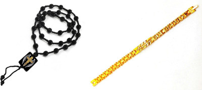 KINGSTYLEIMPEX Dori, Alloy Black, Gold Jewellery Set(Pack of 1)