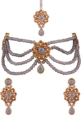 house of common Brass Grey, Gold Jewellery Set(Pack of 1)