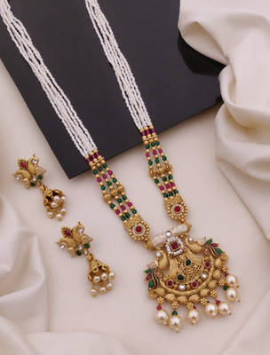 TKRB SALES Copper Gold-plated Multicolor Jewellery Set(Pack of 1)