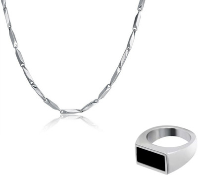 mattrachaya Alloy Sterling Silver Black, Silver Jewellery Set(Pack of 1)
