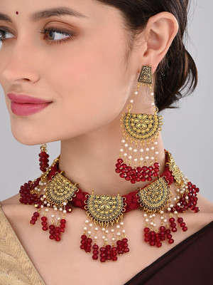 BengCraft Alloy Rose Gold Jewellery Set(Pack of 1)