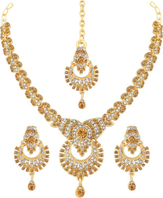 Atasi International Alloy Gold-plated Gold Jewellery Set(Pack of 1)
