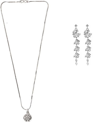 SKG Fashions Stone Silver, Silver Jewellery Set(Pack of 1)