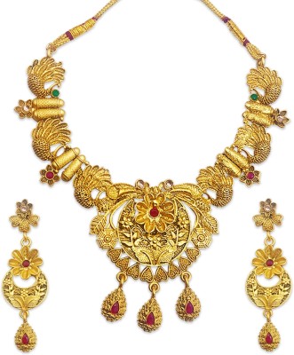 Lc Jewelz Alloy Gold-plated Gold Jewellery Set(Pack of 1)