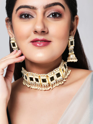 RUBANS Brass Gold-plated Gold Jewellery Set(Pack of 2)