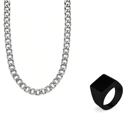 MAATRCHAAYA Alloy Sterling Silver, Titanium Black, Silver Jewellery Set(Pack of 1)