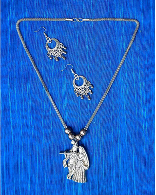 Maity Mitra Brass Silver Silver Jewellery Set(Pack of 1)