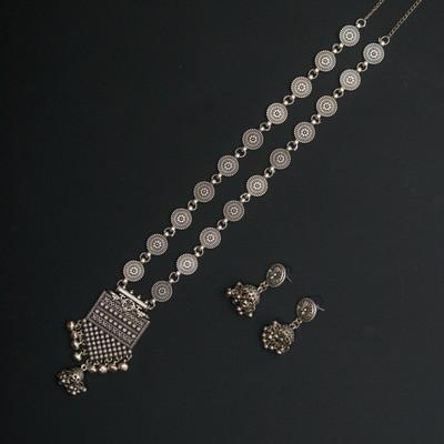 SUZEN Oxidised Silver Silver Jewellery Set(Pack of 1)