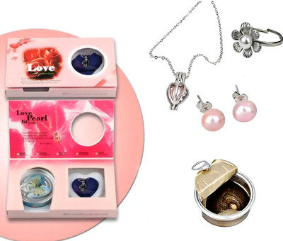 Swastik Handicraft Gifts Alloy Silver Jewellery Set(Pack of 1)