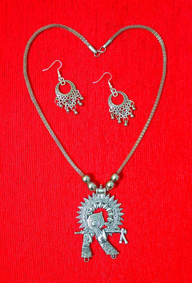 Maity Mitra Oxidised Silver Silver Silver Jewellery Set(Pack of 2)