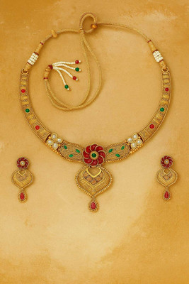 diven shop Alloy Gold-plated Gold Jewellery Set(Pack of 1)