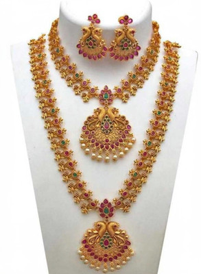 REDMOD Alloy Gold-plated Multicolor Jewellery Set(Pack of 1)
