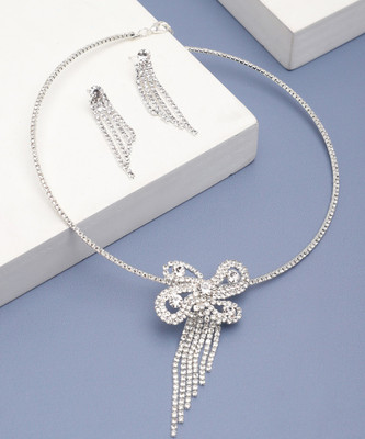 SOHI Alloy Silver Silver Jewellery Set(Pack of 2)