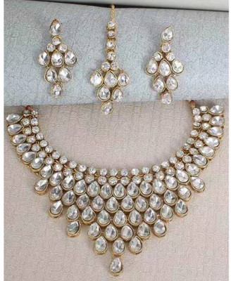 SKG Fashion Store Alloy Gold-plated Gold Jewellery Set(Pack of 1)