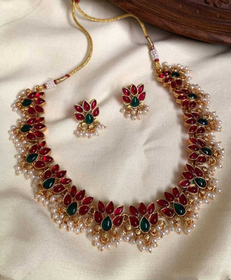 Shilpa Creation Alloy Gold-plated Multicolor Jewellery Set(Pack of 1)