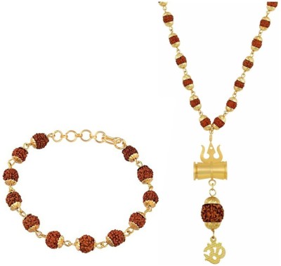 Ruhi Collection Wood, Alloy Gold, Brown Jewellery Set(Pack of 1)