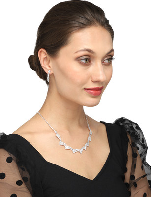 YELLOW CHIMES Brass White Jewellery Set(Pack of 1)