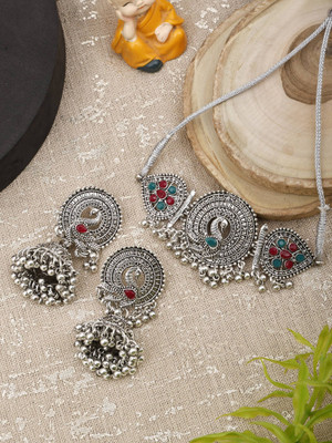 Lathar Alloy Yellow Jewellery Set(Pack of 1)