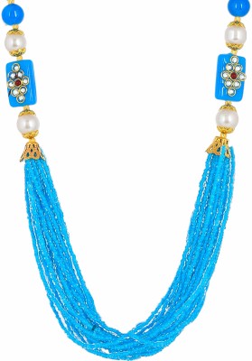 Avisha Brass Blue Jewellery Set(Pack of 1)