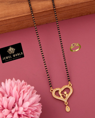 Jewel WORLD Brass, Alloy Gold-plated Gold, Multicolor Jewellery Set(Pack of 1)