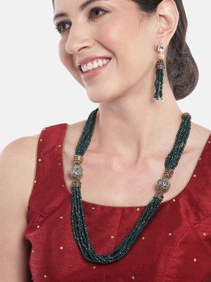 ANOUK Brass Green Jewellery Set(Pack of 1)