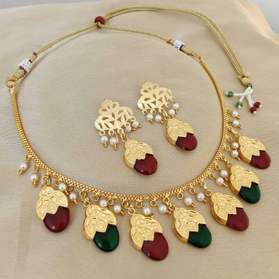 PRJ Alloy Gold-plated Multicolor Jewellery Set(Pack of 1)