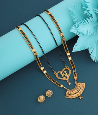 Jewel WORLD Copper, Alloy Gold-plated Gold Jewellery Set(Pack of 1)