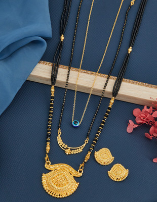 jizshou Copper Gold Jewellery Set(Pack of 1)