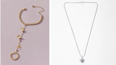 SRK Fashions Alloy Gold, Silver Jewellery Set(Pack of 2)