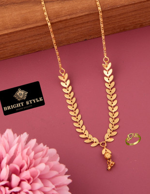 Bright STYLE Brass, Alloy Gold-plated Gold, Multicolor Jewellery Set(Pack of 1)