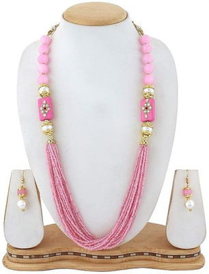 Weldecor Mother of Pearl Pink Jewellery Set(Pack of 1)