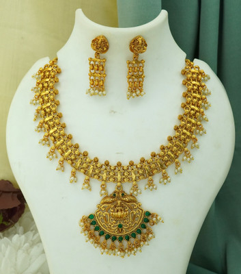 BHARGAV ART Alloy Green Jewellery Set(Pack of 1)