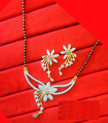 Bhagya Lakshmi Alloy Gold-plated Multicolor Jewellery Set(Pack of 1)