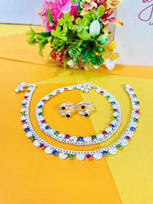 SONU SELECT Alloy Silver Jewellery Set(Pack of 4)