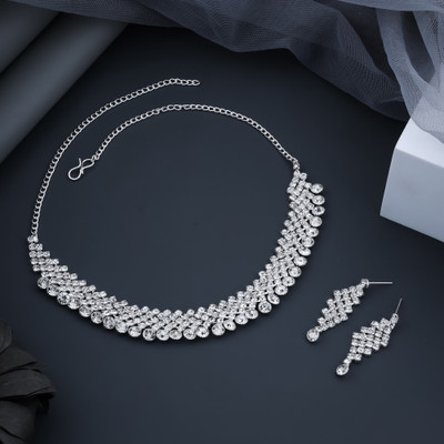 JD ART Alloy Gold-plated Gold Jewellery Set(Pack of 1)