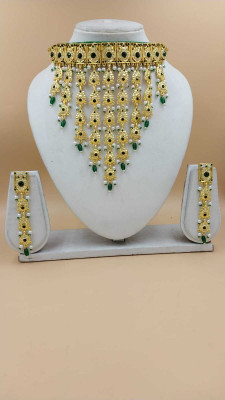 Rohida Copper Green Jewellery Set(Pack of 1)