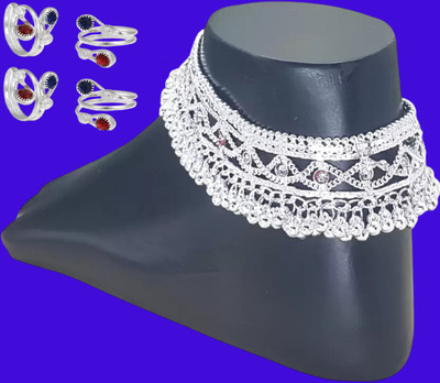 MA Enterprises Alloy Silver Jewellery Set(Pack of 1)