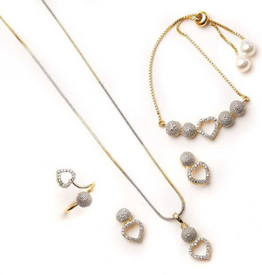 Krishna Creation Alloy Sterling Silver Silver Jewellery Set(Pack of 1)