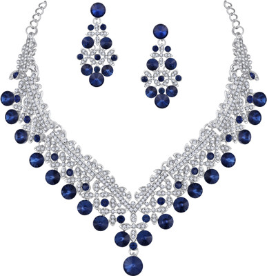Atasi International Alloy Silver, Grey Jewellery Set(Pack of 2)