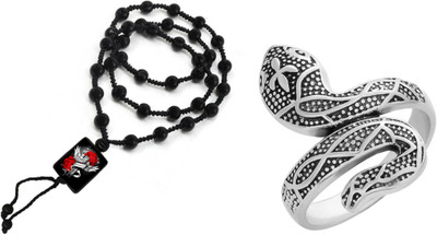 KINGSTYLEIMPEX Dori, Alloy Black, Silver Jewellery Set(Pack of 1)