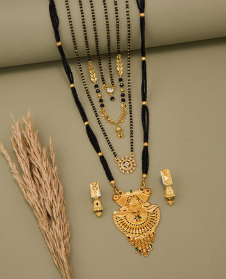 TheSanga Brass Gold-plated Gold Jewellery Set(Pack of 1)