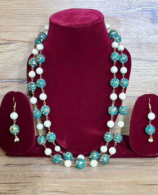 Lalimaa Alloy Green Jewellery Set(Pack of 1)