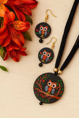 ClayNest Terracotta Multicolor Jewellery Set(Pack of 1)