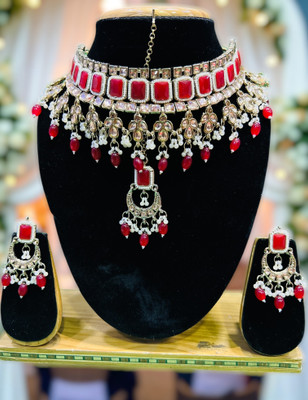 SS IMITATION JEWELLERY Alloy Gold-plated Multicolor Jewellery Set(Pack of 3)