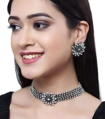 Alisha oxocraft Oxidised Silver Sterling Silver Silver Jewellery Set(Pack of 3)