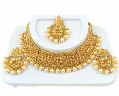 MAYRA TRADING Alloy Gold Jewellery Set(Pack of 1)