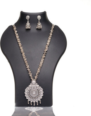 SUZEN Oxidised Silver Silver Jewellery Set(Pack of 3)