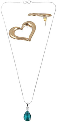 SRK Fashions Alloy Green, Gold Jewellery Set(Pack of 1)