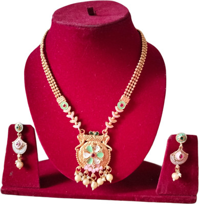 SANGEETA CREATION Alloy Gold-plated Gold Jewellery Set(Pack of 3)